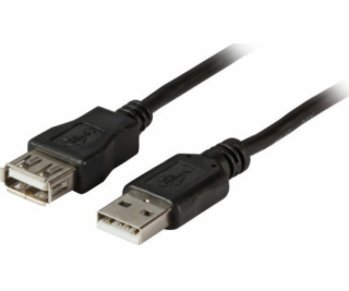 EFB USB kabel USB-A – USB-A 1,8 m černý (K5248SW.1,8V2)