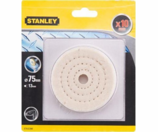 Stanley Leštící plsť pro vrtačky 75x10mm bez násad.