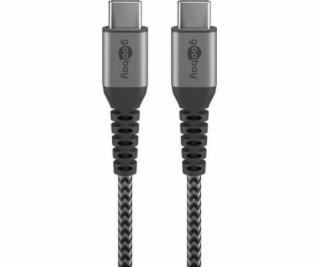 Goobay USB-C – USB-C kabel USB 1 m šedý (49302)