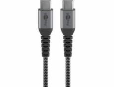 Goobay USB-C – USB-C kabel USB 1 m šedý (49302)