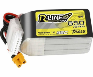 Batéria Tattu R-Line 650mAh 22,2 V 95C 6S1P XT30U-F