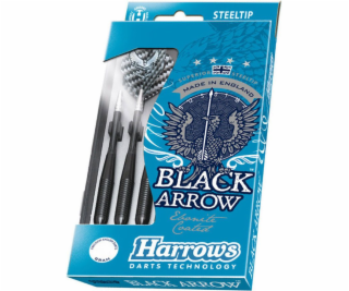 Harrows Steeltip Black Arrows šipky černé 20g (H0072-20)