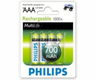 Baterie Philips AAA / R03 700mAh 4 ks.