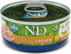 FARMINA N&D Cat Natural Chicken - mokré krmivo pro kočky - 140 g