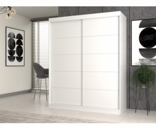 Topeshop IGA 160 BIEL C KPL bedroom wardrobe/closet 7 she...