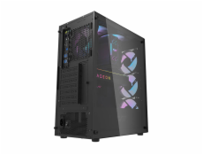 Darkflash DK352 Plus computer case + 4 fanúšikov (black)