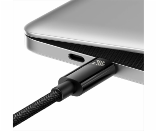 Kábel USB-C na USB-C Baseus Tungsten Gold 240W 1 m (čierny)