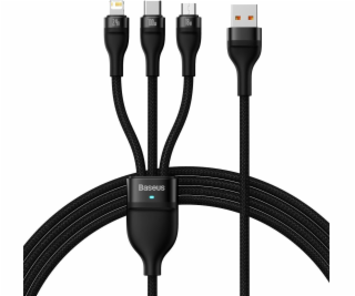 USB kábel 3v1 Baseus Flash Series, USB-C + micro USB + Li...