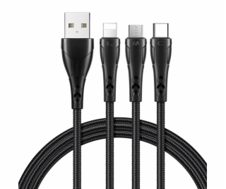 Kábel 3v1 USB na USB-C/Lightning/Micro USB, Mcdodo CA-696...