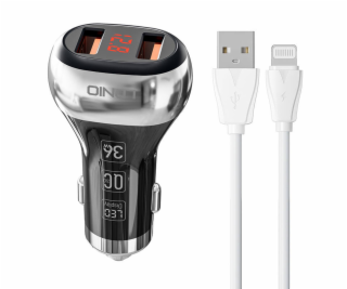 LDNIO C2 2USB nabíjačka do auta + kábel Lightning