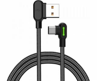 Kábel USB na USB-C Mcdodo CA-5280 LED, 3 m (čierny)