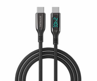 Kábel USB-C na USB-C TIKTAALIK PD 240W, 1,5 m (čierny)