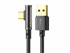 Kábel USB-C Prism 90 stupňov Mcdodo CA-3380, 6A, 1,2 m (čierny)