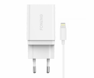 Rýchla nabíjačka Foneng K300 1x USB 3A+ kábel USB Lightning