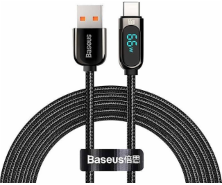 Baseus Kábel displeja USB na Type-C, 66W, 2 m (čierny)