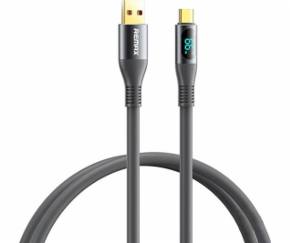 Kábel USB-C Remax Zisee, RC-030, 66W, 1,2 m (sivý)