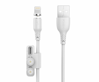 Foneng X62 Magnetický kábel 3v1 USB na USB-C / Lightning ...