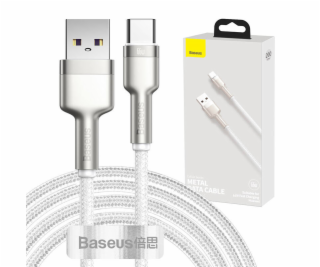 Kábel USB pre USB-C Baseus Cafule, 66 W, 2 m (biely)