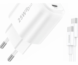 Rýchlonabíjačka Foneng 2x USB EU40 + kábel USB C