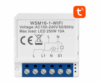 Šikovný spínací modul WiFi Avatto WSM16-W1 TUYA