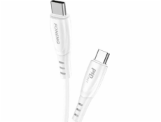 Kabel USB-C na USB-C Foneng X73, 60W, 1 m (bílý)