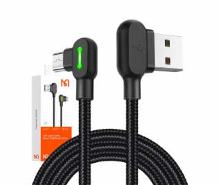 Kábel USB-Micro USB Mcdodo CA-5280 LED, 0,5 m (čierny)