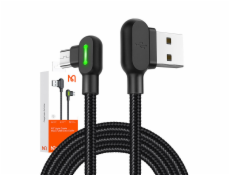 Kábel USB-Micro USB Mcdodo CA-5280 LED, 0,5 m (čierny)