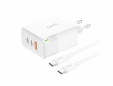 Foneng nabíječka Foneng GAN65 nástěnná nabíječka USB-A, USB-C, USB-C GAN65, 2,4A, 65W (bílá)