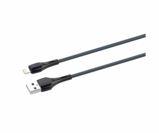 LDNIO LS522 2m kábel USB - Lightning (šedomodrý)