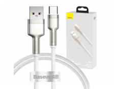 Kábel USB pre USB-C Baseus Cafule, 66 W, 1 m (biely)