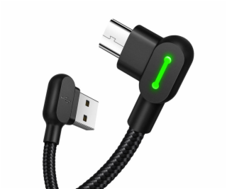 Kábel USB-Micro USB Mcdodo CA-5280 LED, 1,8 m (čierny)