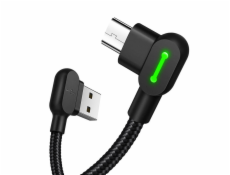 Kábel USB-Micro USB Mcdodo CA-5280 LED, 1,8 m (čierny)