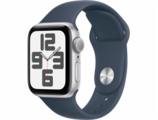 Chytré hodinky Apple Watch SE GPS 40mm Modrá S/M stříbrná