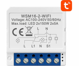 Šikovný spínací modul WiFi Avatto WSM16-W2 TUYA