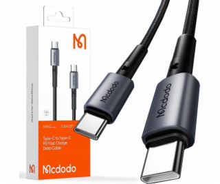 Kábel USB-C na USB-C Mcdodo CA-3130, 65W, 1m (čierny)