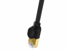 Baseus Cat 7 UTP Ethernet kábel RJ45 plochý 1 m čierny