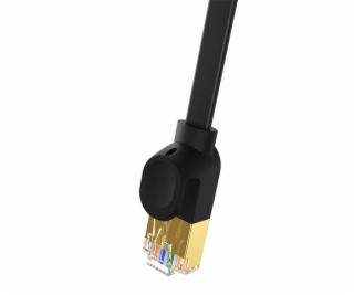 Baseus Cat 7 UTP Ethernet kábel RJ45 plochý 1,5 m čierny