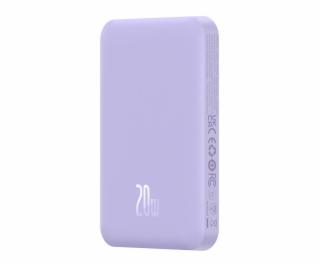 Magnetická mini powerbanka Baseus 5000mAh 20W (fialová)