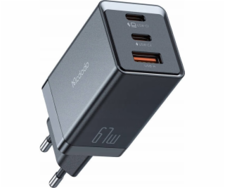 Mcdodo CH-1541 GaN sieťová nabíjačka, 2x USB-C, 1x USB, 6...