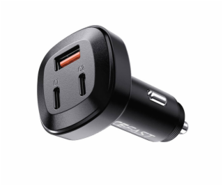 Nabíjačka do auta Acefast B3, 66 W, 2x USB-C + USB (čierna)