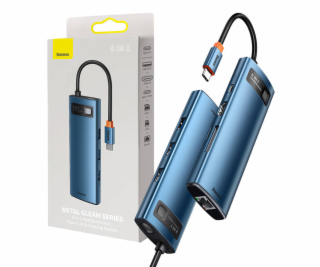 Baseus Hub adaptér 8v1 USB-C na 3x USB 3.0 + HDMI + USB-C...