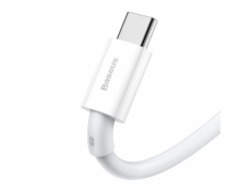 Kábel USB na USB-C radu Superior, 66W, 2m (biely)