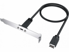 Graugear USB kabel Graugear USB-E auf USB-C Erweiterungskabel, včetně PCI-Halterung