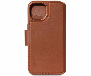 Decoded Leather Detachable Wallet for iPhone 15 Plus Tan