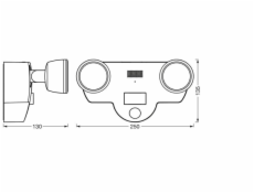 PROŽ LED WIFI 16W 1720LM 3000K IP44 MÍSTNOST