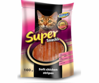 HILTON Soft chicken stripes - pamlsek pro kočky - 100g