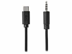 NEDIS USB-C adaptér/ USB-C zástrčka - 3,5 mm jack zástrčka/ černý/ bulk/ 1m