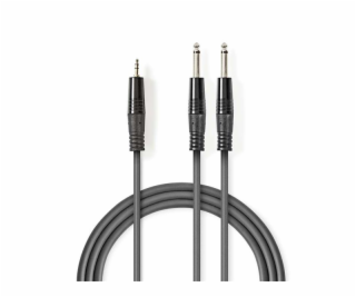 Nedis COTH23200GY50 - Stereofonní Audio Kabel | 2x 6,35mm...