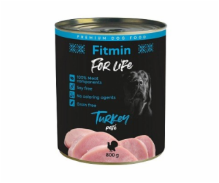 FITMIN for Life Krůtí paštika - Mokré krmivo pro psy - 800 g