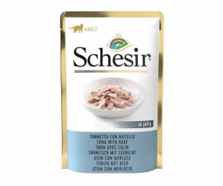 SCHESIR in jelly Tuna with hake - wet cat food - 85 g